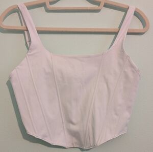 ReoRia White Corset Tank Top